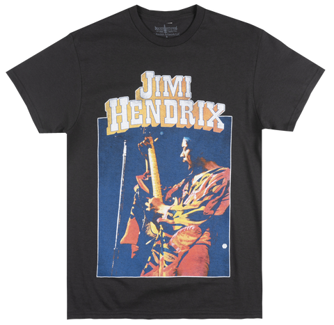 Jimi Hendrix Men's Black 1970 'Freedom Tour' T-Shirt