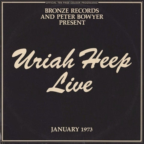 Uriah Heep - Live - New Vinyl Record 2017 BMG Record Store Day Gatefold 2-LP Splatter Vinyl Pressing w/ Tour Brochure, LTD to 1000! - Rock