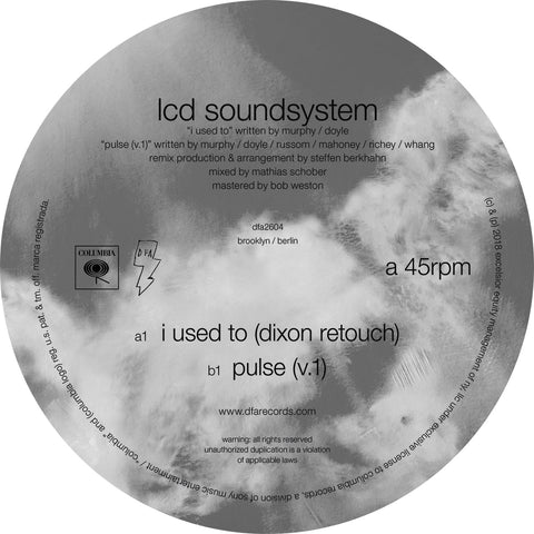 LCD Soundsystem - I Used To (Dixon Rework b/w Pulse v.1) - New 12" Single Record 2018 DFA Vinyl - Electronic / Dance Rock
