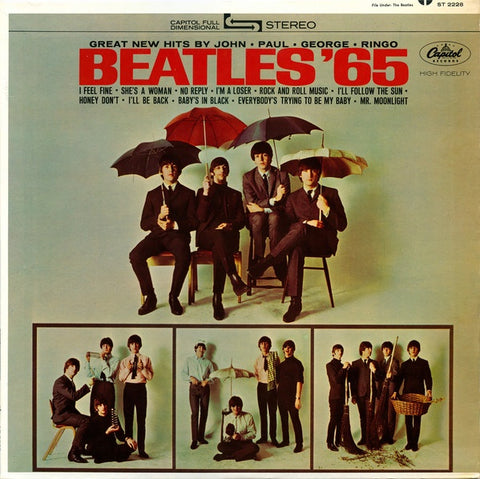 The Beatles ‎– Beatles '65 - VG+ LP Record 1964 Capitol USA Stereo Vinyl - Rock & Roll / Pop Rock / Beat