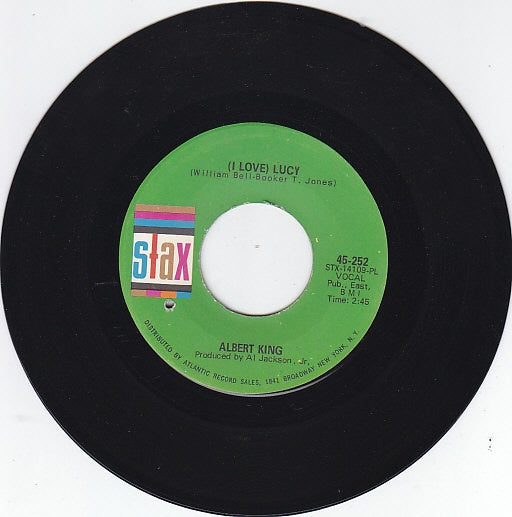 Albert King ‎– (I Love) Lucy / You're Gonna Need Me - VG- 45rpm 1968 USA - Blues / Soul - Shuga Records