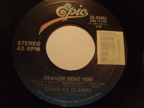 Stanley Clarke ‎– Heaven Sent You / Speedball - M- 7" Single 45rpm 1984 Epic USA - Soul / Funk