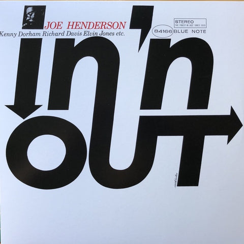 Joe Henderson ‎– In 'N Out (1964) - New LP Record 2019  Blue Note 180 gram Vinyl - Jazz / Post Bop / Modal