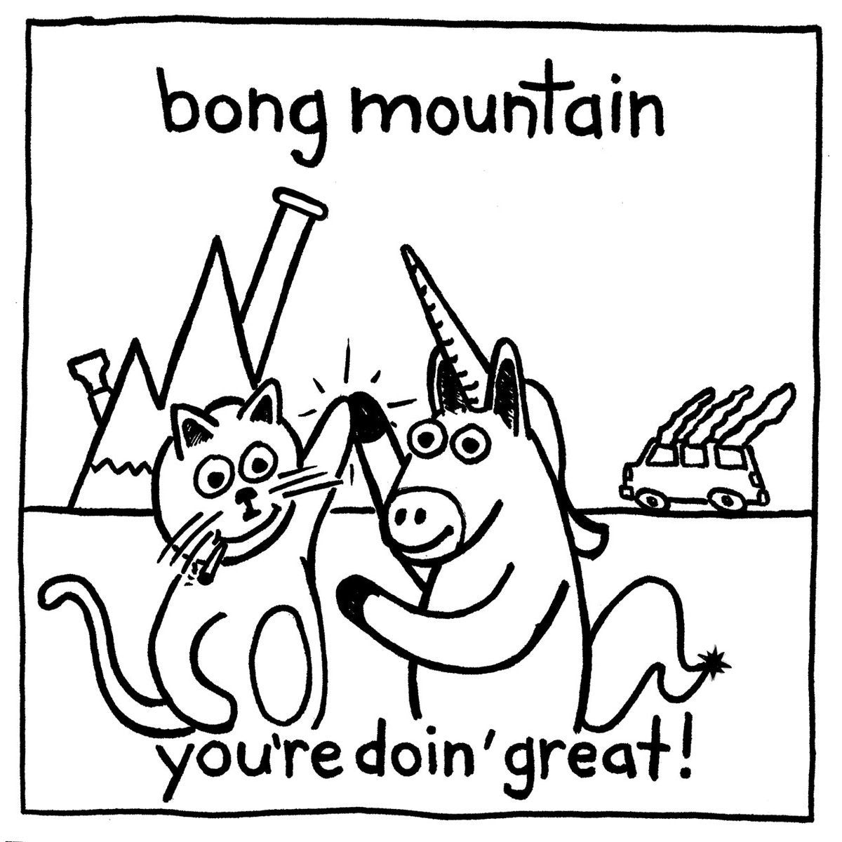 Bong Mountain - You're Doin' Great! (for the record) - New Vinyl Record 2016 Stonewalled LP + Booklet, Download - Chicago Punk / Pop-Punk