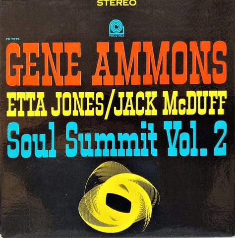 Gene Ammons / Etta Jones / Jack McDuff ‎– Soul Summit Vol. 2 - VG Lp Record 1963 USA Stereo Original Vinyl - Jazz