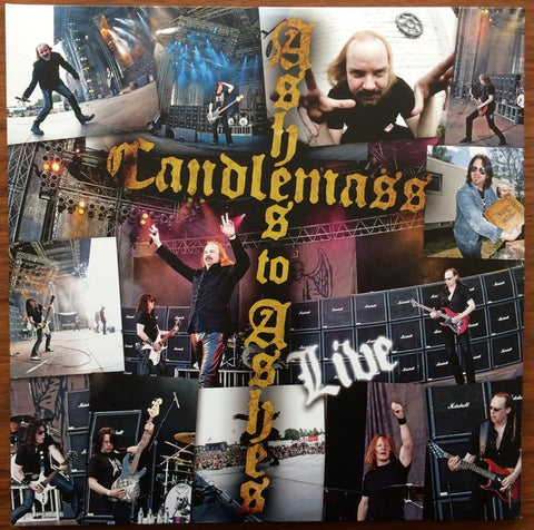 Candlemass ‎– Ashes To Ashes - Live (2010) - New 2 LP Record 2018 Back On Black Europe Import White with Blue & Yellow Splatter Vinyl - Doom Metal