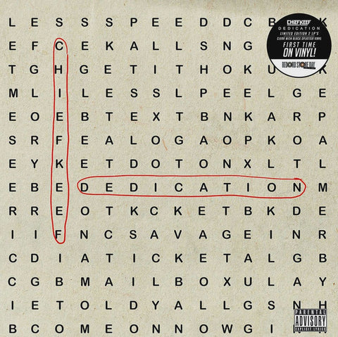 Chief Keef ‎– Dedication (2017) - New 2 LP Record Store Day 2021 RBC RSD Clear with Black Splatter Vinyl - Hip Hop