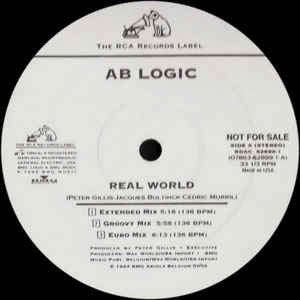 AB Logic ‎– Real World Mint - ‎– 12" Promo Single 1994 RCA USA - Euro House