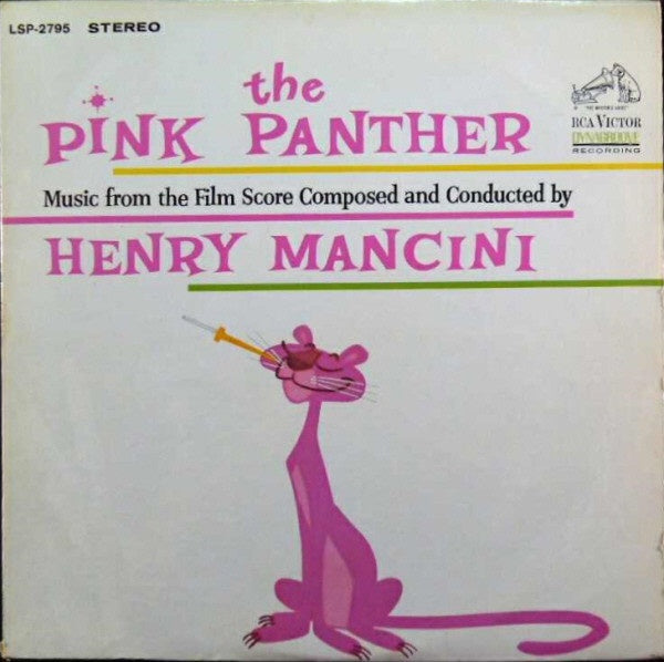 Henry Mancini ‎– The Pink Panther (Music From The Film Score) - VG Lp Record 1963 RCA Victor USA Stereo Vinyl - Soundtrack / Jazz - Shuga Records