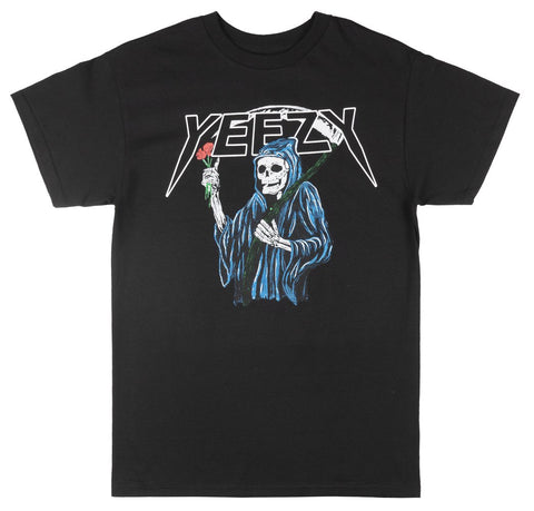 Authentic Classics - Men's Kanye West 'Yeezy' Skeleton Reaper Black T-Shirt
