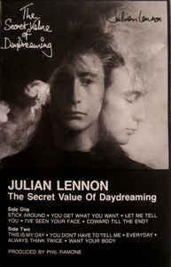 Julian Lennon - The Secret Value Of Daydreaming - VG+ 1986 USA Cassette Tape - Rock