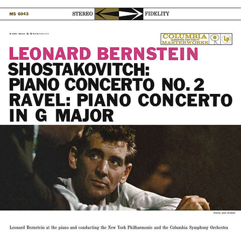 Leonard Bernstein - Shostakovitch / Ravel - Piano Concerto No. 2 / Piano Concerto In G Major - New LP Record 1960s Columbia USA Stereo 360 Label Vinyl - Classical
