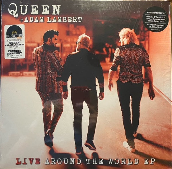Queen + Adam Lambert ‎– Live Around The World - New EP Record Store Day 2021 EMI/Mercury RSD Vinyl & 7" - Classic Rock / Arena Roc - Shuga Records