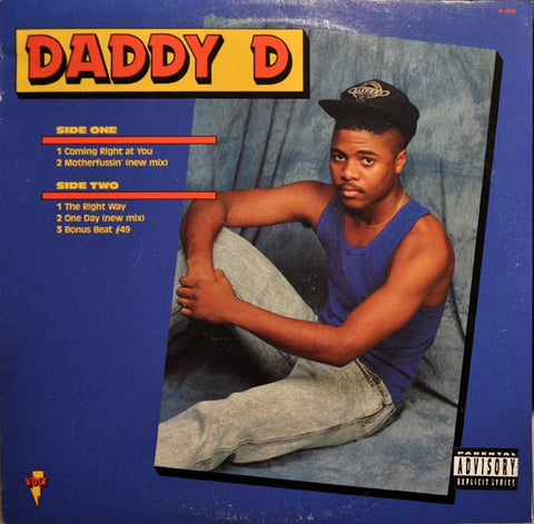 Daddy D ‎– Coming Right At You - VG+ 12" Single Record 1990 USA Promo Vinyl - Hip Hop