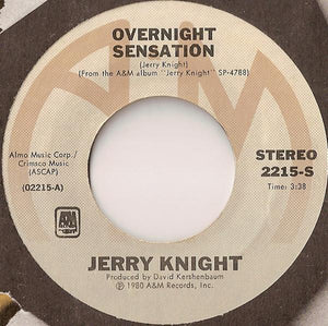 Jerry Knight ‎– Overnight Sensation / Freek Show VG+ - 7