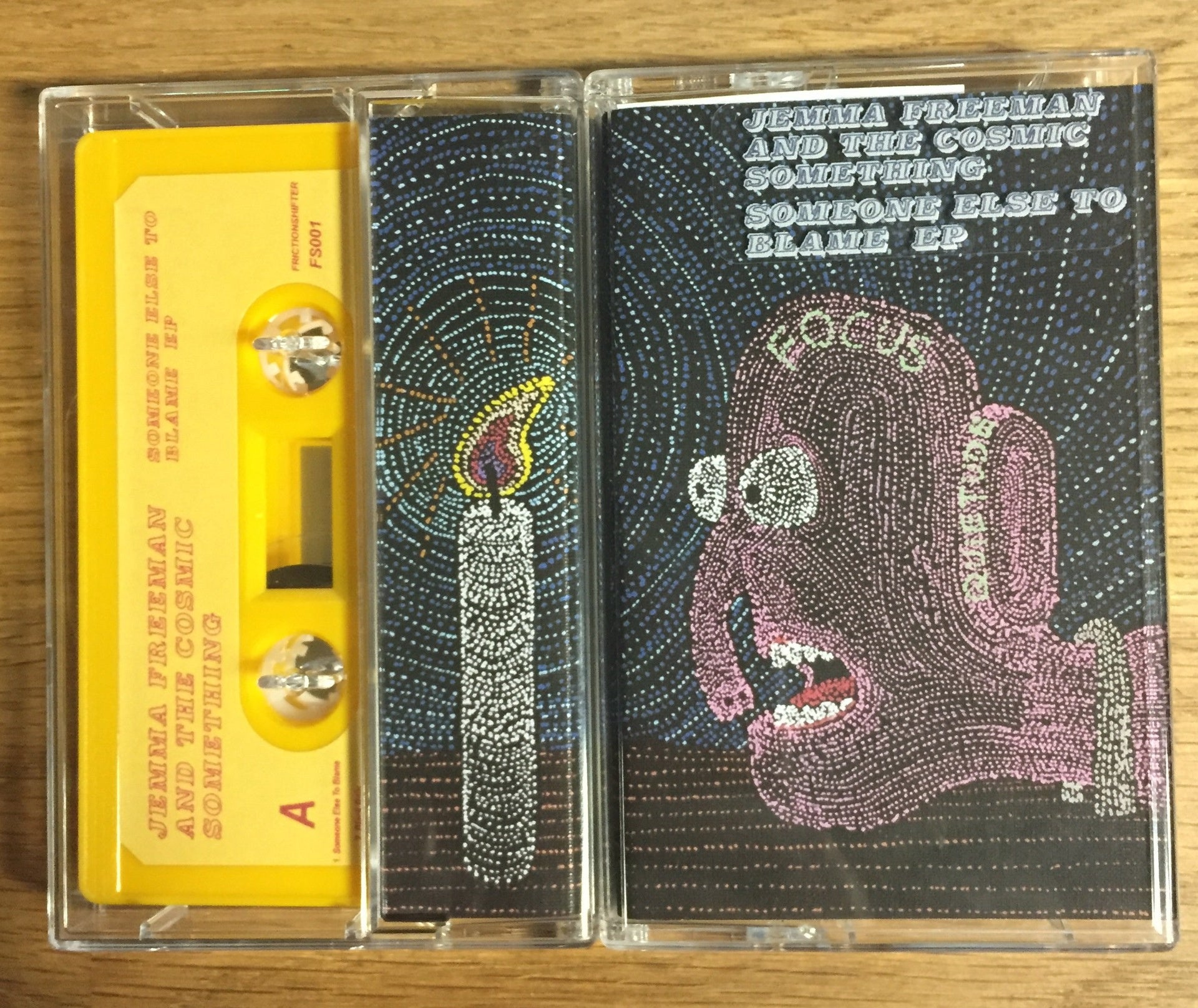 Jemma Freeman & The Cosmic Something - Someone Else to Blame EP - New Cassette - 2017 Friction Shifter Limited Edition Yellow Tape (Only 100 Made!) - UK Alt / Dream Pop