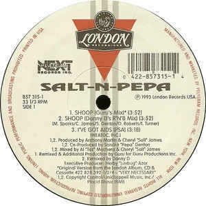 Salt-N-Pepa ‎– Shoop - VG+ 12" Single Record USA 1993 London Next Plateau USA Vinyl - Hip Hop / Pop Rap