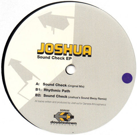 Joshua ‎– Sound Check EP - New 12" Single 2004 USA Doubledown Vinyl - House / Deep House