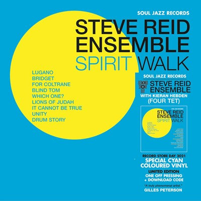 Steve Reid Ensemble ‎– Spirit Walk (2005) - New 2 LP Record 2021 Record Store Day 2021 Soul Jazz RSD Cyan Vinyl & Download - Free Jazz / Modal