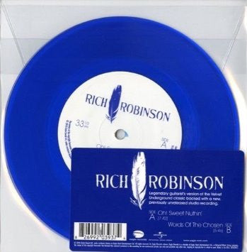Rich Robinson - Oh! Sweet Nuthin' - New 7" Single Record Store Day Black Friday 2015 Eagle USA RSD Blue Vinyl - Rock
