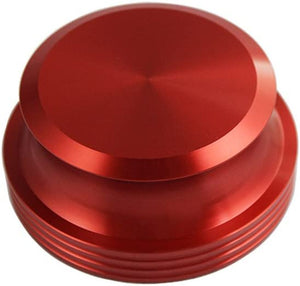 Record Pro Record Weight Stabilizer with Protective Pad 425 gram 16oz Vinyl Turntable Weight – Durable & Stylish LP Stabilizer – Fits Any Turntable - Red - Shuga Records