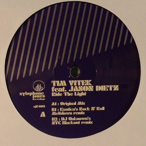 Tim Vitek ‎– Ride The Light - New 12" Single 2006 USA Xylophone Jones Vinyl - Chicago House / Electro