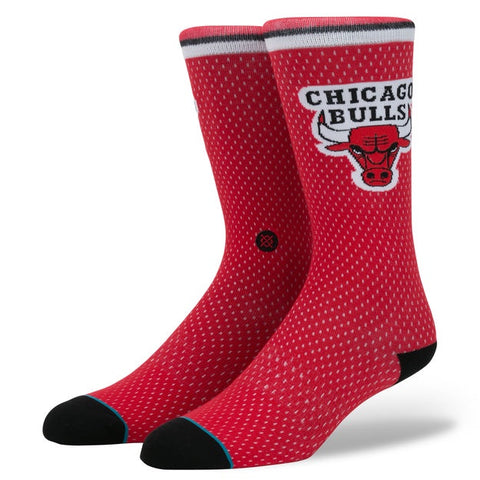 Stance Socks - Bulls Crew w/ Red - Women's size 8-10.5