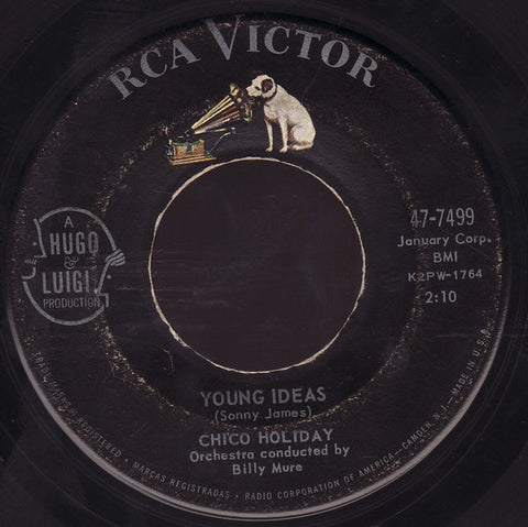 Chico Holiday ‎– Young Ideas / Cuckoo Girl VG+ 7" Single 45 rpm 1959 RCA Victor USA -Rockabilly