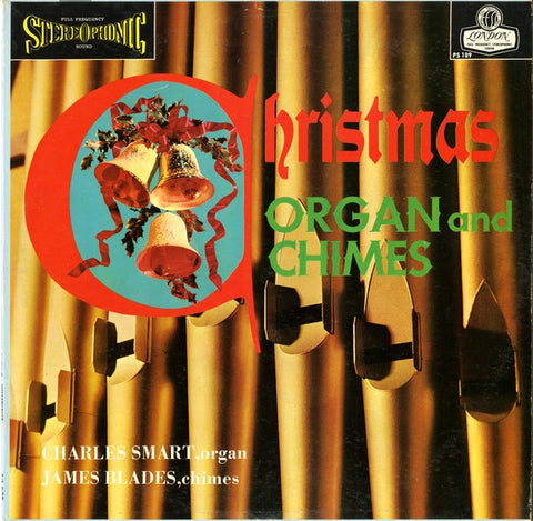 Charles Smart, James Blades ‎– Christmas Organ And Chimes - VG+ Lp Record 1959 London UK Import Vinyl - Holiday / Classical /  Christmas
