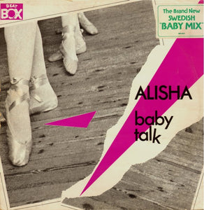 Alisha ‎– Baby Talk - VG+ 12" Singel Record 1986 Beat Box Sweden Import Vinyl - Italo-Disco