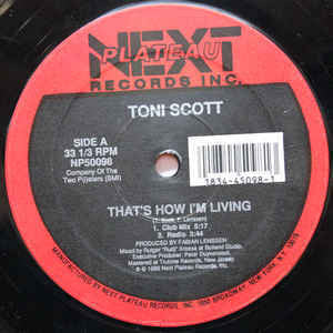 Toni Scott - That's How I'm Living - VG+ 12" Single USA 1989 - House