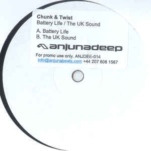 Chunk & Twist ‎– Battery Life / The UK Sound - Mint- 12" Single Record - 2007 UK Anjunadeep  Vinyl - Progressive Trance