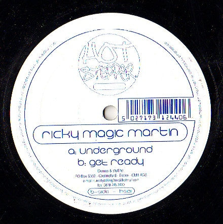Ricky Magic Martin ‎– Underground / Get Ready - Mint- 12" Single Record 2001 Hot Stepper UK Import Vinyl - Breaks / UK Garage