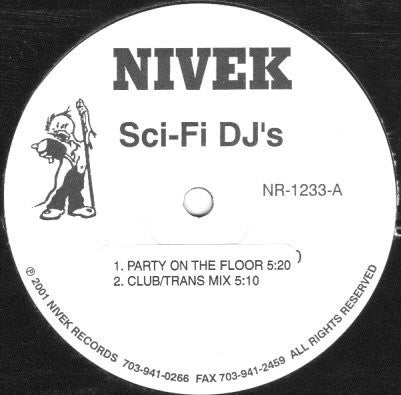 Sci-Fi DJ's ‎– Sci-Fi DJ's - VG+ 12" Single 2001 USA - House