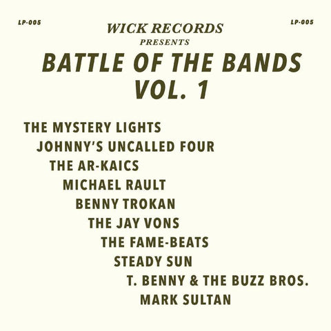 Various - Wick Records Presents Battle of the Bands Vol. 1 - New LP Record Store Day 2020 Wick Black Swirl Vinyl - Rock