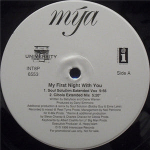 Mýa ‎– My First Night With You - VG+ 12" Single 1999 Interscope US - R&B / House