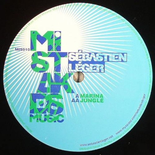 Sébastien Léger ‎– Marina / Jungle - New 12" Single 2009 Mistakes Music France Vinyl - Tech House / Minimal - Shuga Records