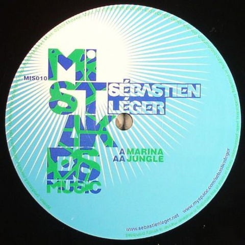 Sébastien Léger ‎– Marina / Jungle - New 12" Single 2009 Mistakes Music France Vinyl - Tech House / Minimal