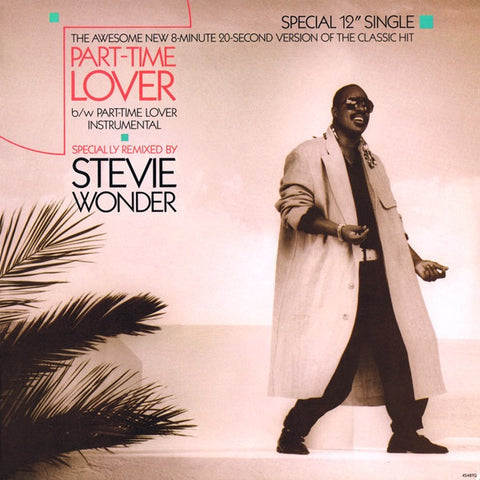 Stevie Wonder ‎– Part-Time Lover - VG+ 12" Single 1985 USA - Soul / Pop