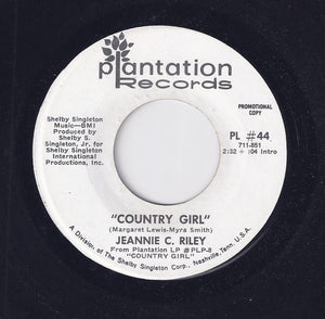 Jeannie C. Riley ‎– Country Girl - VG+ 7" Promo Single 45rpm 1970 Plantation US - Country / Folk