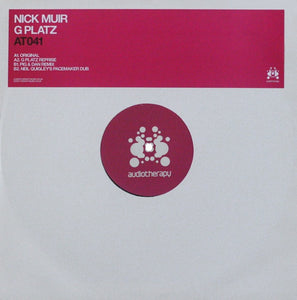Nick Muir ‎– G Platz - VG+ 12" Single UK Import 2007 - Progressive House