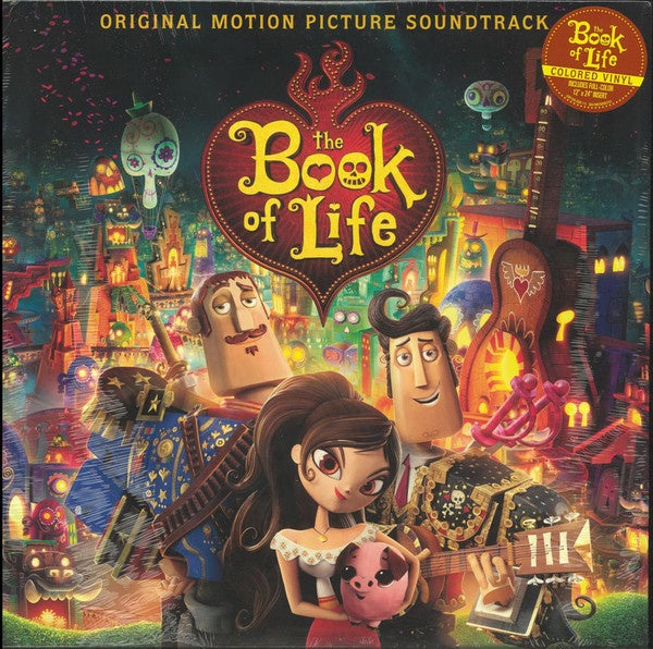Gustavo Santaolalla ‎– The Book Of Life - New Lp Record 2015 Spacelab9 USA Maria Edition Red Vinyl & Insert -Soundtrack - Shuga Records
