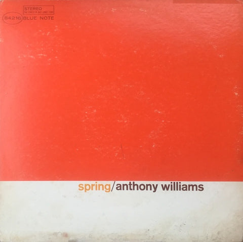 Anthony Williams ‎– Spring - VG+ Lp Record (Low grade cover) Late 60's 2nd Pressing (Orig. 1966) USA Stereo (Liberty-era Press w/ NYC labels, VAN GELDER, No 'P'/'Ear') Original Vinyl - Jazz
