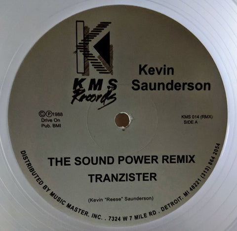 Kevin Saunderson ‎– The Sound (Power Remix) (1988) - New 12" Single 2020 KMS UK Clear Vinyl - Techno / Acid