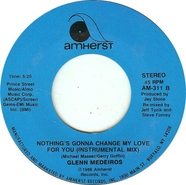 Glenn Medeiros ‎– Nothing's Gonna Change My Love For You - Mint- 45rpm 1987 USA - Pop / Ballad - Shuga Records