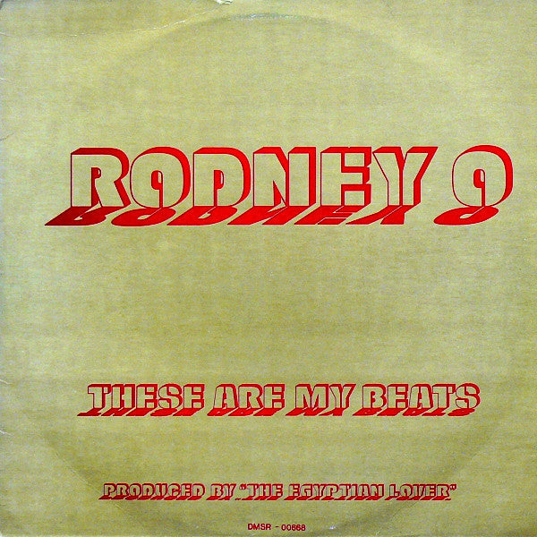 Rodney O - These Are My Beats - VG+ 12" Single USA 1986 Original Press - Electro