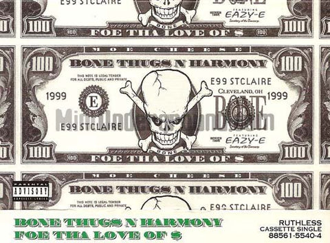 Bone Thugs-N-Harmony – Foe Tha Love Of $ - Used Cassette Tape Ruthless 1995 USA - Hip Hop