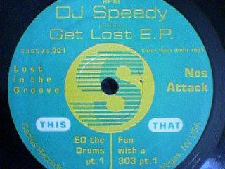 DJ Speedy ‎– Get Lost E.P. - VG+ 12" Single 1997 USA - Electro
