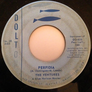 The Ventures ‎– Perfidia / No Trespassing - VG 45rpm 1960 USA - Rock / Surf - Shuga Records