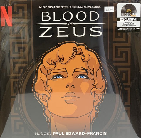 Paul Edward-Francis ‎– Blood Of Zeus (Music From The Netflix Series) - New 2 LP Record 2021 Milan Europe Import Demon Red with Black Spaltter Vinyl - Soundtrack / Anime